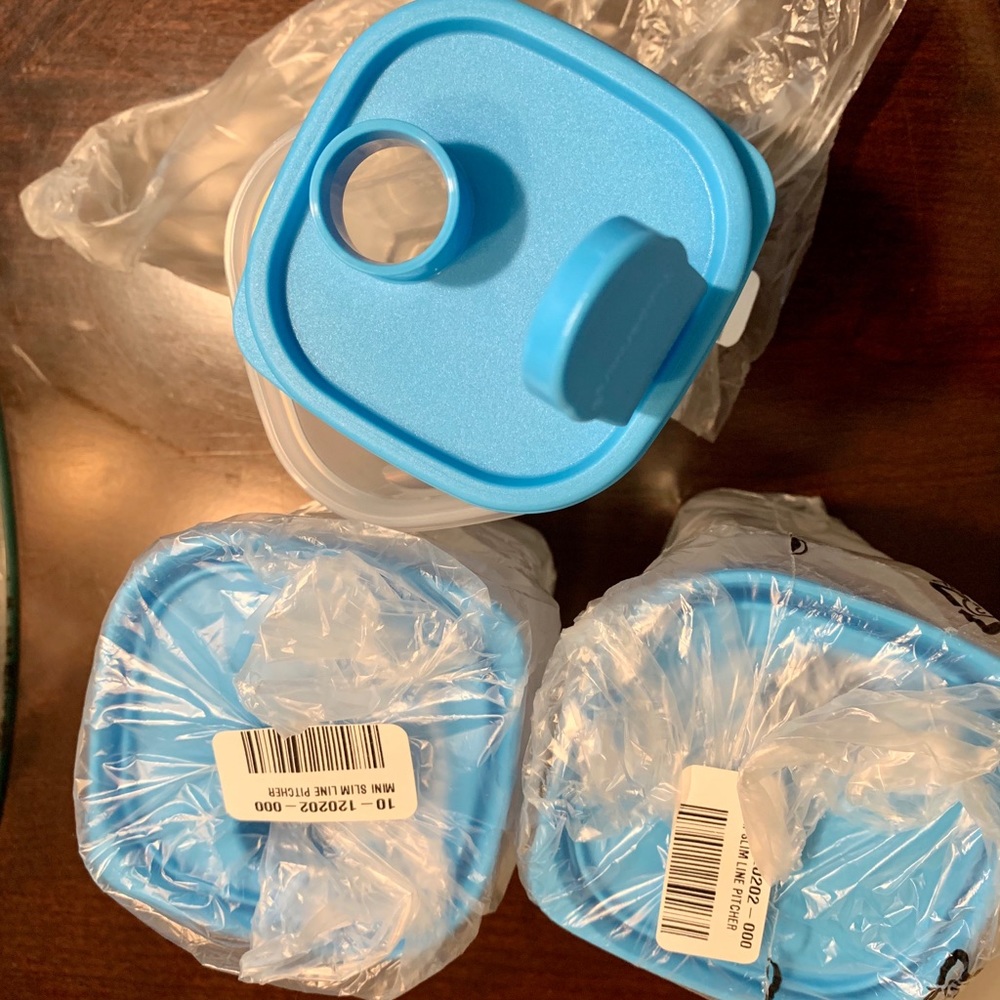 Tupperware Mini Slim Line Pitcher (set of 3)
